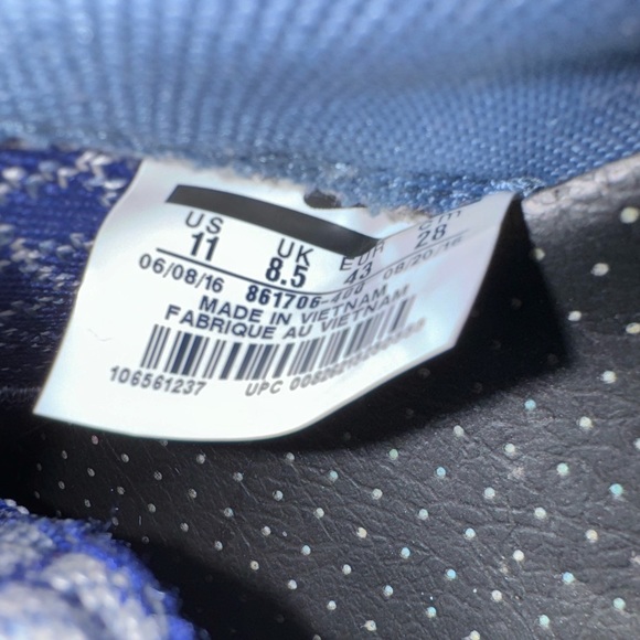 Nike Roshe Run Two Flyknit 365 Deep Royal Women Size 11 Men Size9 Insole Upgrade - Picture 11 of 11